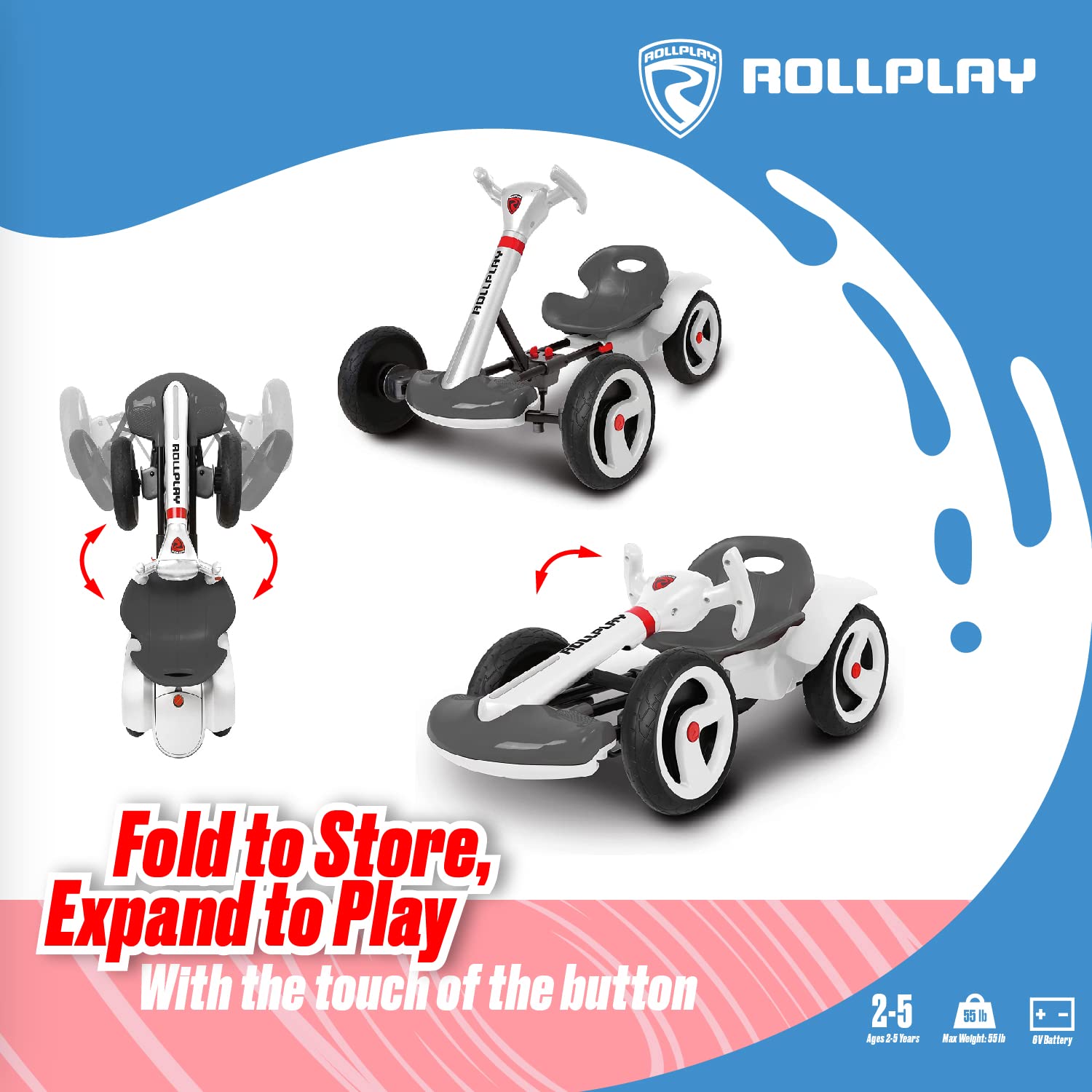 Amazon.co.jp: Rollplay フレックスカート 6V 電動ゴーカート 2